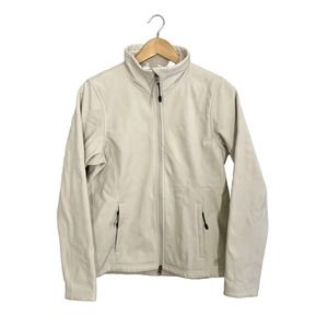 Nike ACG Womens Medium Softshell Jacket Off White Full Zip Longsleeve